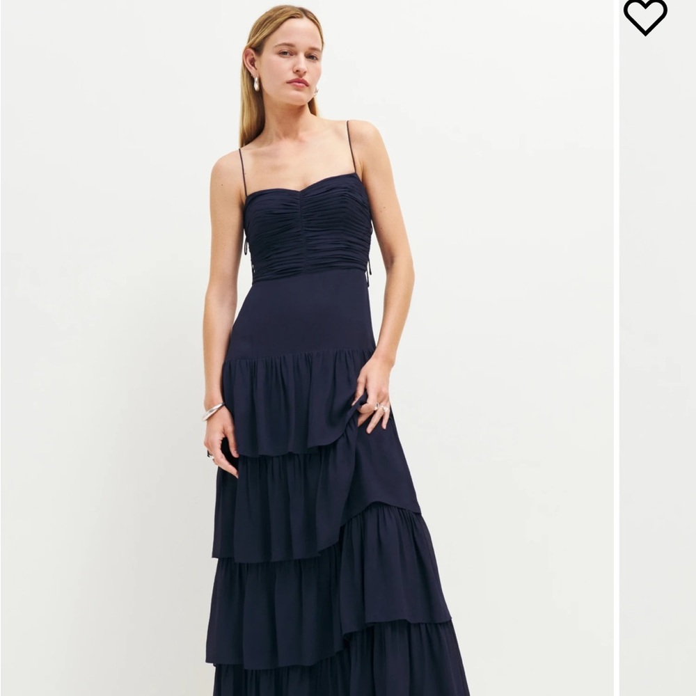 Marlin dress in midnight blue from reformation